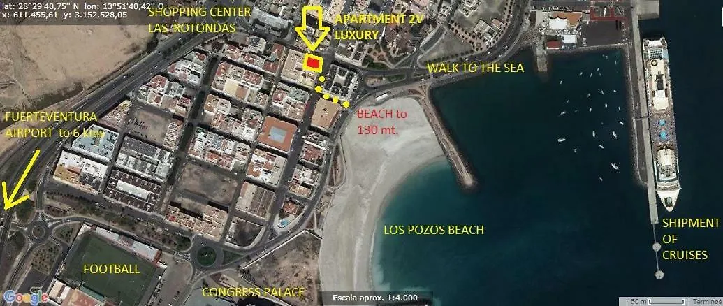 2V Luxury Apartment Near Beach Puerto del Rosario  0*, Puerto del Rosario (Fuerteventura)